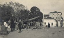 Udine durante l'invasione. Piazzale di Porta Venezia ai primi di Novembre 1917